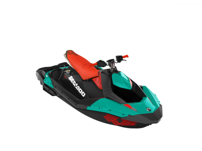 SPARK TRIXX 90hp 3 up iBR Reef Blue / Canam Red